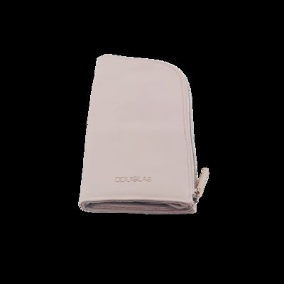 CR-168 Custom Logo Print Personalized Beautiful Ladies Hand Bags Beauty Big Black Cosmetic Bulk Case Leather Makeup Bag fornecedor