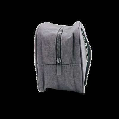 CR-014 Women's Fashionable PU Leather Toiletry Bag Custom Logo Zipper Organizer Travel Cosmetic Makeup Portable Pebbled Leather Pouch fornecedor