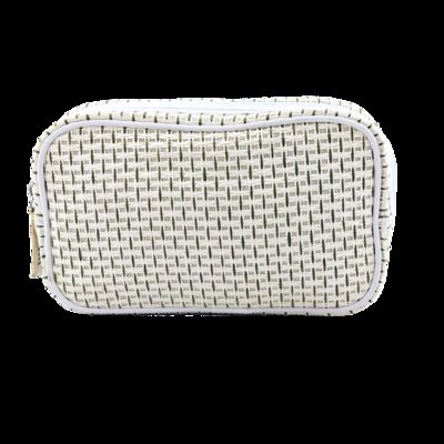 CR-015 Travel Leather Case Custom Small Cosmetic Bag with Zipper Closure Fashion Style Pink Makeup Bag fornecedor