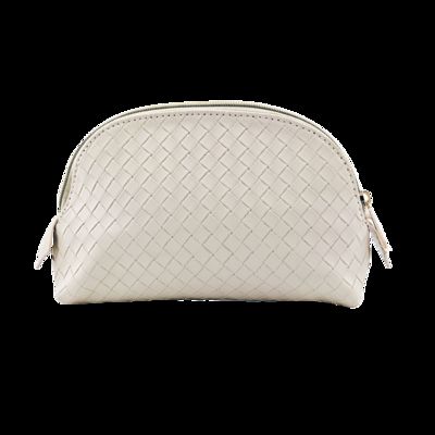 CR-009 Travel Leather Case Custom Small Cosmetic Bag with Zipper Closure Fashion Style Pink Makeup Bag fornecedor