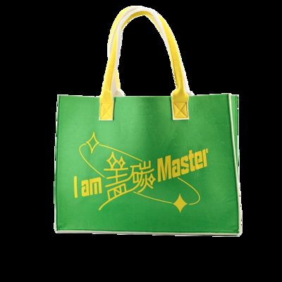 CR-147 Custom Logo Tote Bag Fashionable Lady Style Portable Shoulder Bag Environmentally Protected for Shopping fornecedor