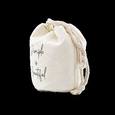 CR-107 Bolsa de Maquiagem Bolsa de Cosméticos Estojo de Lápis Bolsa de Moedas de Linho Bolsas de Armazenamento em Branco fornecedor