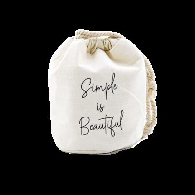 CR-107 Bolsa de Maquiagem Bolsa de Cosméticos Estojo de Lápis Bolsa de Moedas de Linho Bolsas de Armazenamento em Branco fornecedor