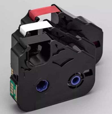 HM-200BK Black+1X HM-200RK Red+1x HM-200WK White Label Tape Cassette for LB C-210T/C C-210E C-510T C-580T TM-RC05BP With chip for tube printer fornecedor