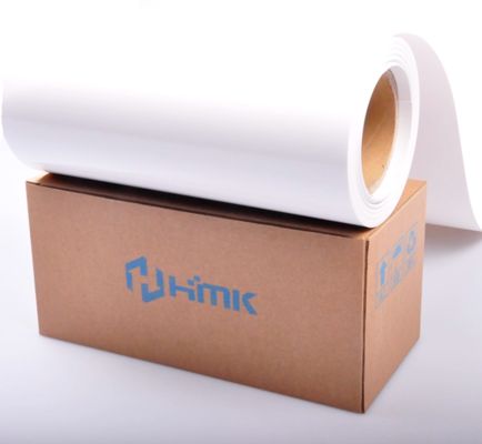 Rolo de etiqueta adesiva de PVC branco de 300 mm x 15 m para impressão de identificação HMK fornecedor