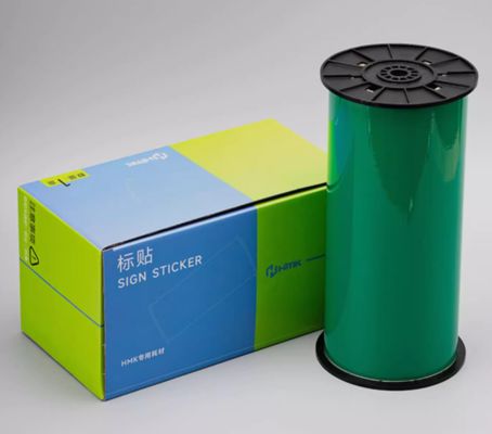 Green Print label tape Sticker WYRB-260G 26.5cm*20m Sign Sticker Wide Format Logo fornecedor