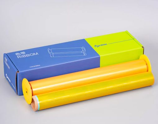 Yellow Print label tape Sticker 265mm*76m Sign Sticker Wide Format Logo fornecedor