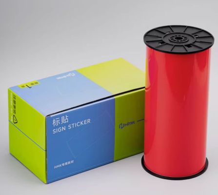 Red Print label tape Sticker 260mm*20m Sign Sticker Wide Format Logo fornecedor