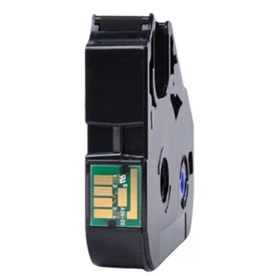 HM-LB-12BI LB C-100 C-200 C-210 white printer ribbon cassette Electronic Lettering Machine label printer 100m fornecedor