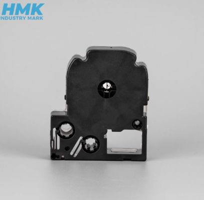 HMSS18K 18mmX8m White label tape cassette For Brother label printer Black on White fornecedor