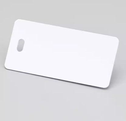 32mmx68mm PVC Single hole label HMK SR-3268P white fornecedor