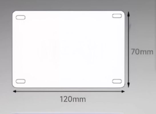 SR-LB 120mmx70mm PVC Display nameplate White fornecedor