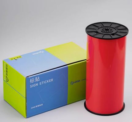 Red Print label tape  BLK-260R 260mmx19m Sign Sticker Wide Format Logo fornecedor