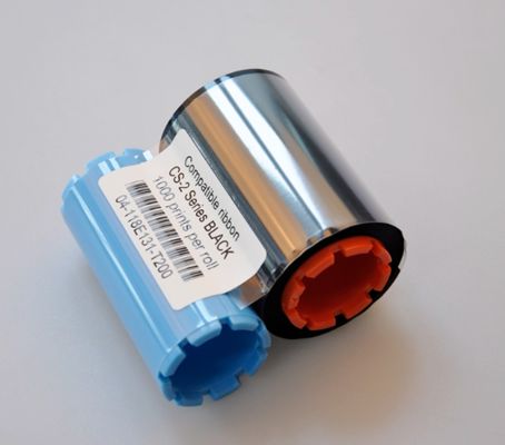 Comatible Ribbon Roll CS-2 Series Black 1000 prints per roll HMK SR-70B 80mm Industrial standard ribbon fornecedor