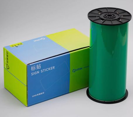 Green Print label tape 250mmx19m Sign Sticker Wide Format Logo fornecedor