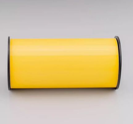 Fita de etiqueta de impressão amarela HMK 200mm*20m Adesivo de sinalização Formato largo Logotipo fornecedor