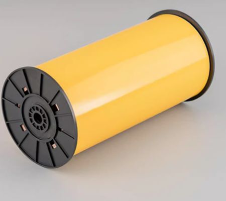 Yellow Print label tape HMK 200mm*45m Sign Sticker Wide Format Logo fornecedor