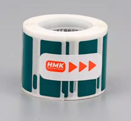 HMK GE-3012G 30mm*12mm Green heat transfer printing label tape sticker fornecedor