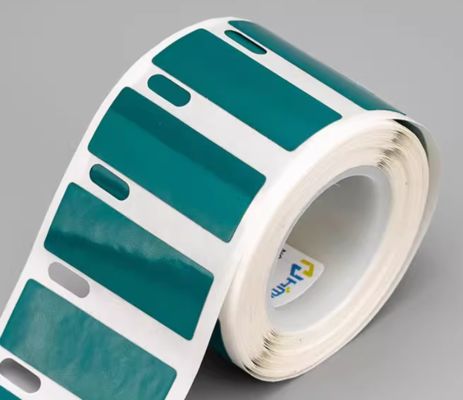 HMK GE-3012G 30mm*12mm Green heat transfer printing label tape sticker fornecedor