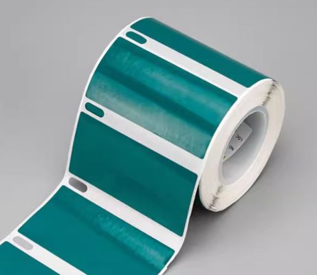 HMK GE-5025G 50mm*25mm Green heat transfer printing label tape sticker fornecedor