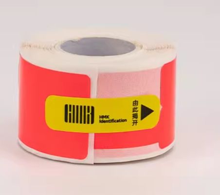 HMK GE-16R 26mm*79mm Red heat transfer printing label tape sticker fornecedor