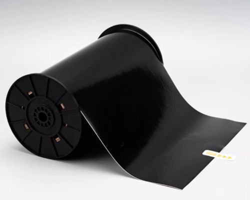 Black Print label tape HMK WYRB-260BK 26.5cm*20m Sign Sticker Wide Format Logo fornecedor