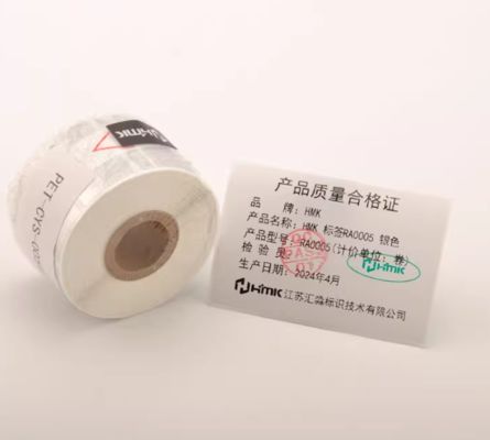 Silver Print label tape RA-0005 40*24mm Sign Sticker fornecedor