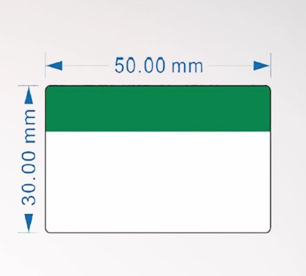 Fita de etiqueta de impressão branca GE-3050W 30mm*50mm Adesivo de sinalização fornecedor
