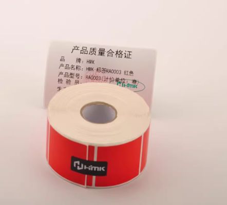 Red Print label tape GE-3050W 30mm*50mm Sign Sticker fornecedor