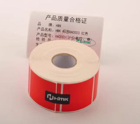 Red Print label tape GE-3050W 30mm*50mm Sign Sticker fornecedor