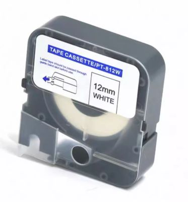 12mm white label tape cassette PT-812W compatible for Puty Electronic Lettering Machine fornecedor