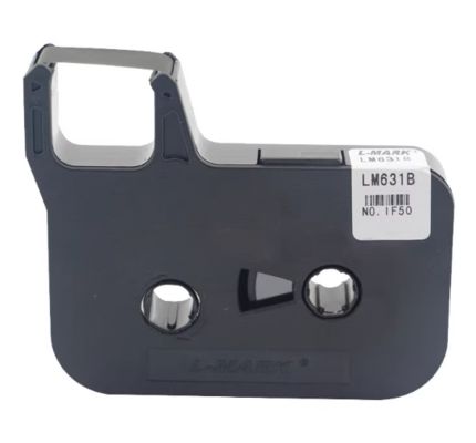 LM-631B black label tape cassette for L-MARK Electronic Lettering Machine tube printer fornecedor