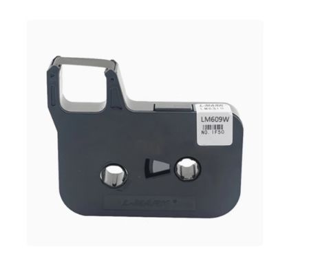 LM-609B white 9mm label tape cassette for L-MARK Electronic Lettering Machine tube printer fornecedor