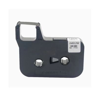 LM-612B white 12mm label tape cassette for L-MARK Electronic Lettering Machine tube printer fornecedor