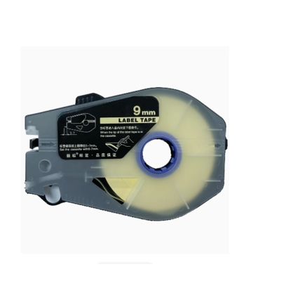 LB-909Y 9mm yellow label tape cassette For Canon LB C-960T / 920T / 980T Electronic Lettering Machine tube printer fornecedor