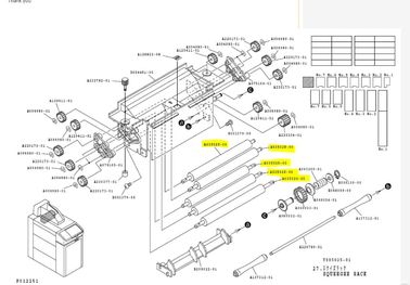 Rolo A035026/A035026-00 do rodo de borracha do minilab de Noritsu V30-V50 fornecedor