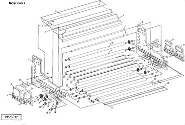 Eixo de H153096 20306024-OR para máquina de Minilab dos LPS 24 de Noritsu do material de secador do rolo da esponja a PRO feita em China fornecedor