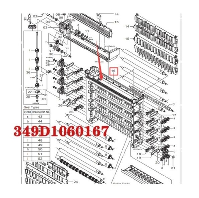 Fuji 550 peça 349D1060167 349D1060167D de 570 minilab fornecedor