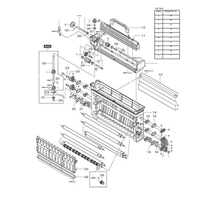 Placa de 349D1060189E 349D1060189C 349D1060189D 349d1060189, lado da cremalheira para Fuji 550/570 de minilab (PS1) fornecedor